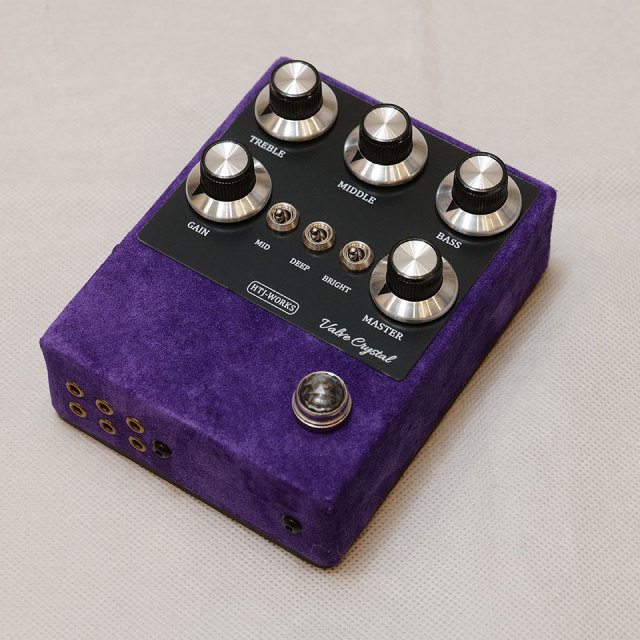 HTJ-WORKS Valve Crystal 12AX7 Tube Preamp Black Top Purple Suede