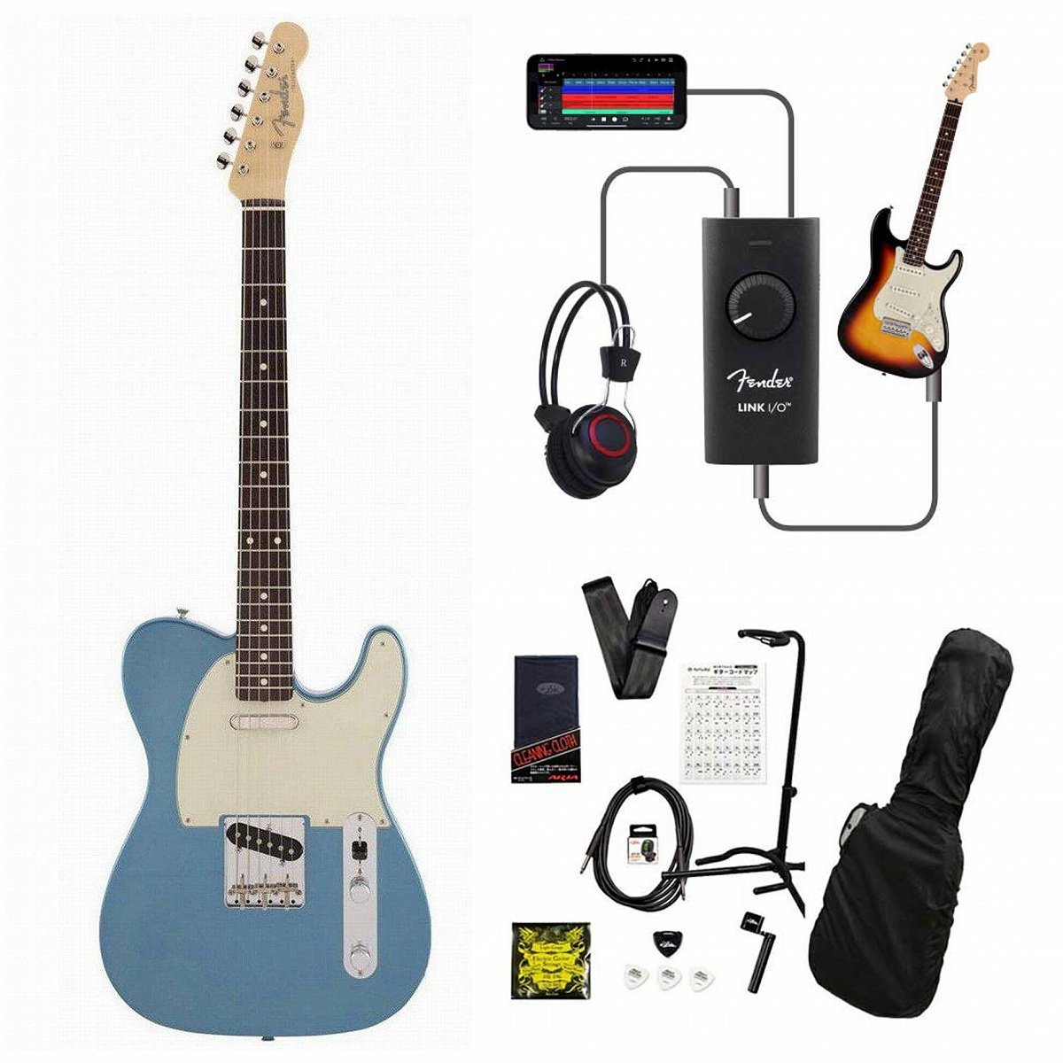 Fender Made in Japan Traditional 60s Telecaster Rosewood Fingerboard Lake Placid Blue 録音＆セッションで上