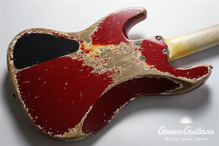 Xotic XJ-1T 5st - Dark Candy Apple Red / Super Heavy Aged / Alder
