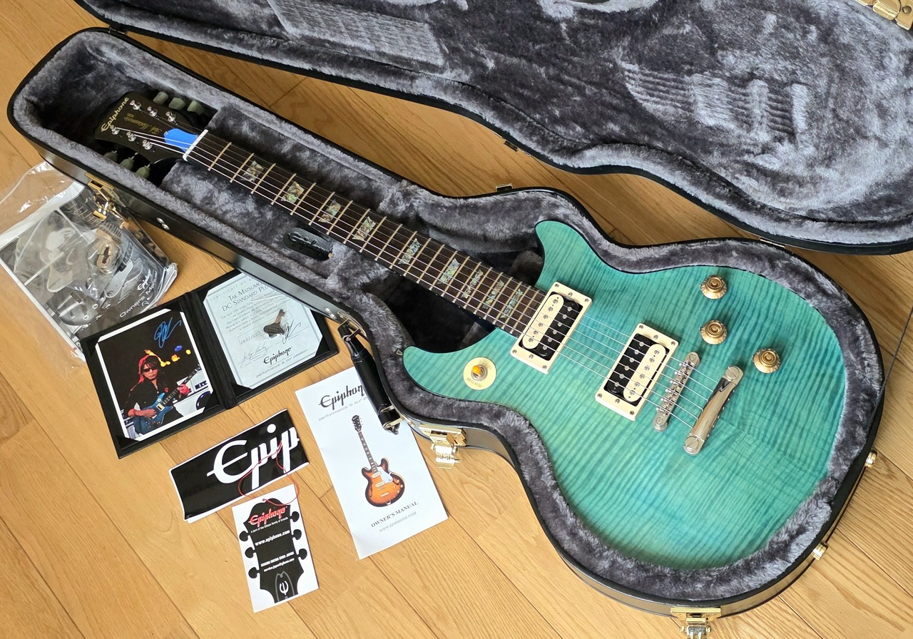 Epiphone Limited Edition Tak Matsumoto DC Standard Aqua Blue