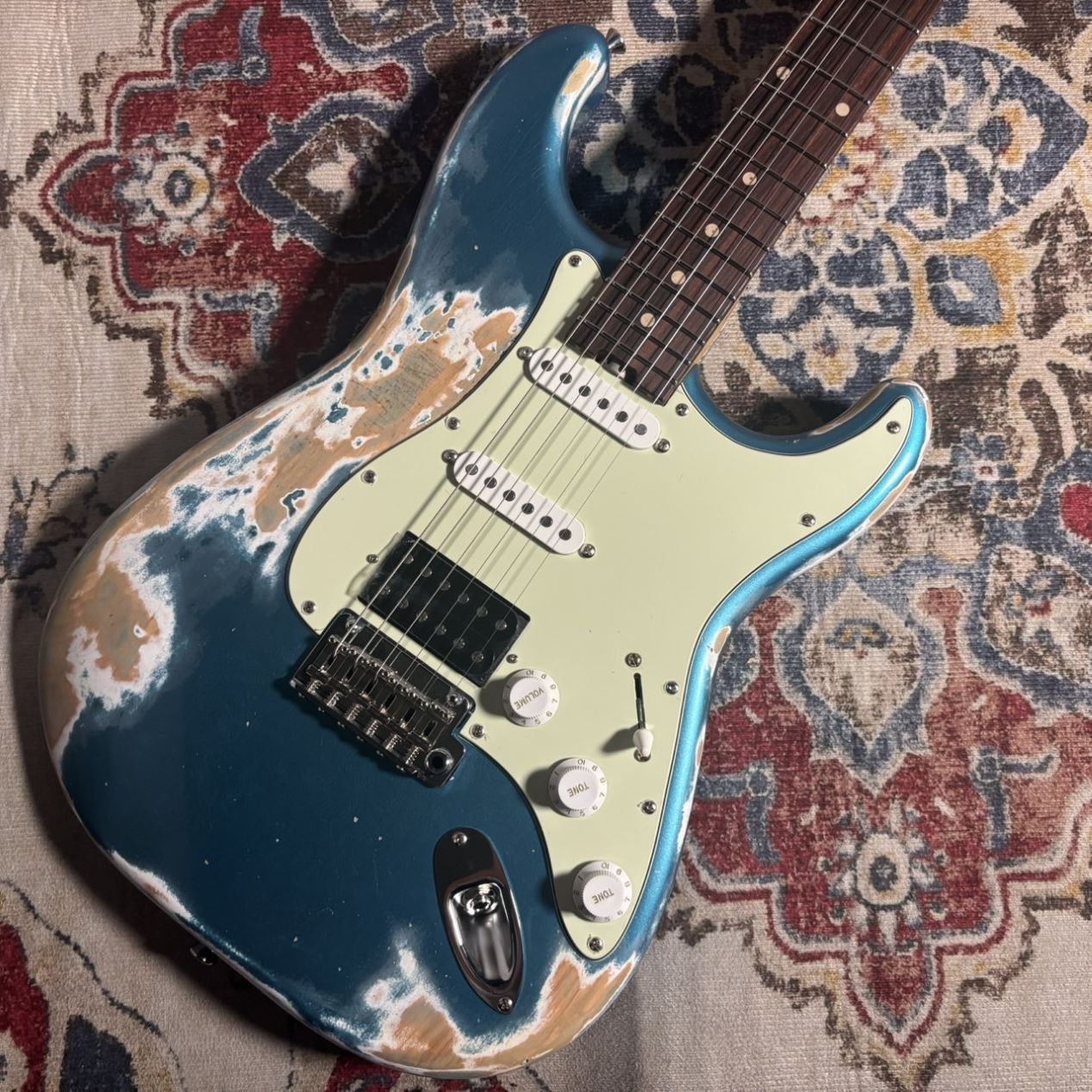 infinite Trad ST 超高級PU 特別オーダー品 ストラトタイプ 楽天市場】☆Infinite / Trad ST Metallic Turquoise -Mid Aged