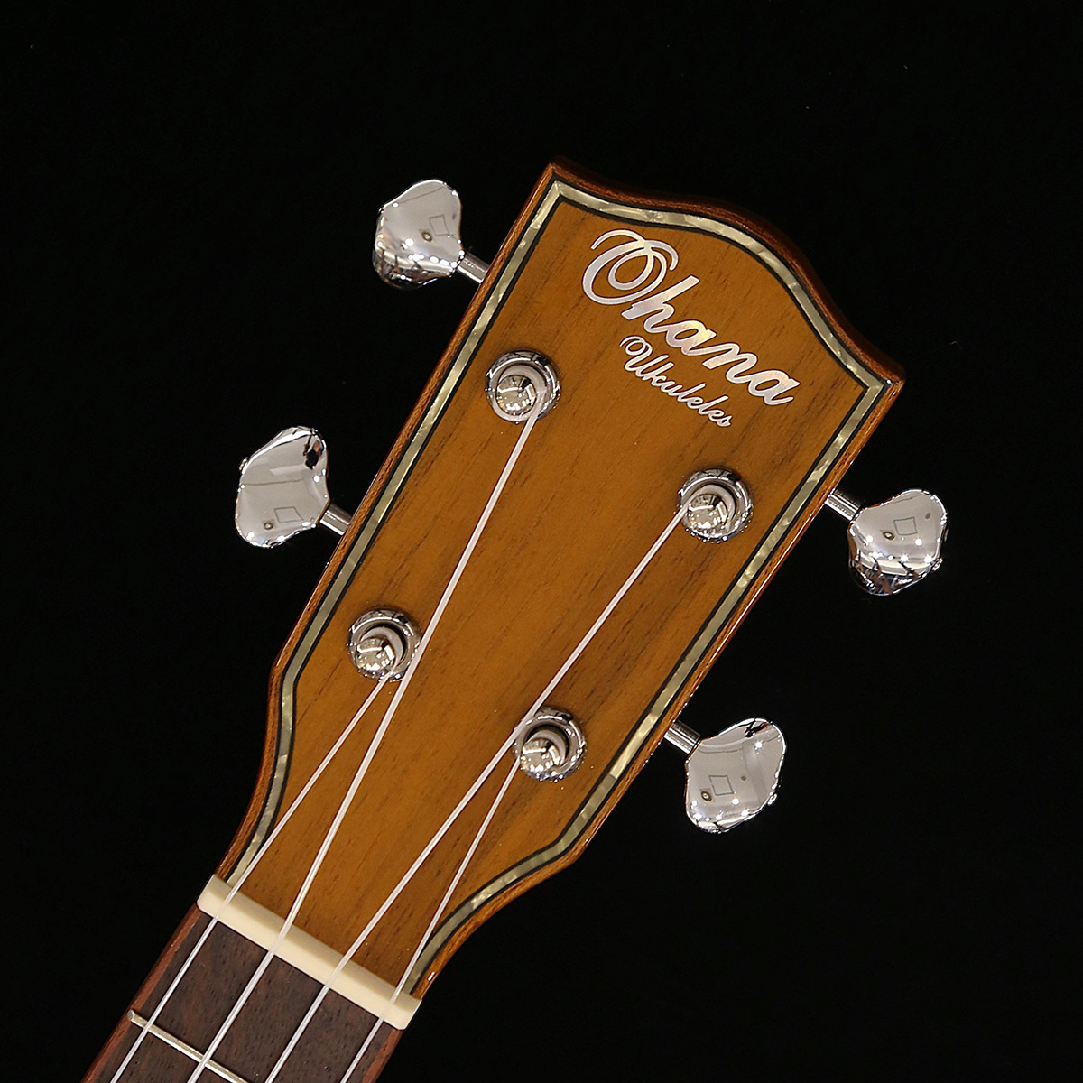 Ohana CK-50G Solid Cedar & Rosewood Concert Ukulele – Hand Set Up