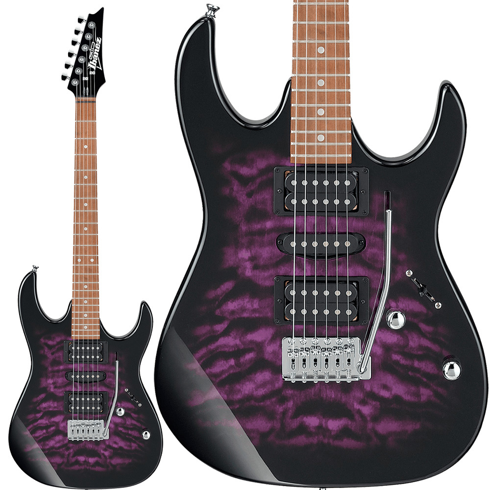 Gio Ibanez GRX70QA TVT (Transparent Violet Sunburst) エレキギター 