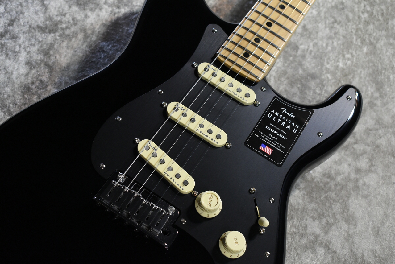 Fender LTD AMERICAN ULTRA II STRATOCASTER Roasted Maple Black 