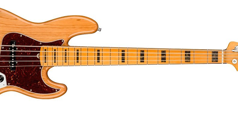 Fender American Ultra Jazz Bass V Maple Fingerboard Aged Natural