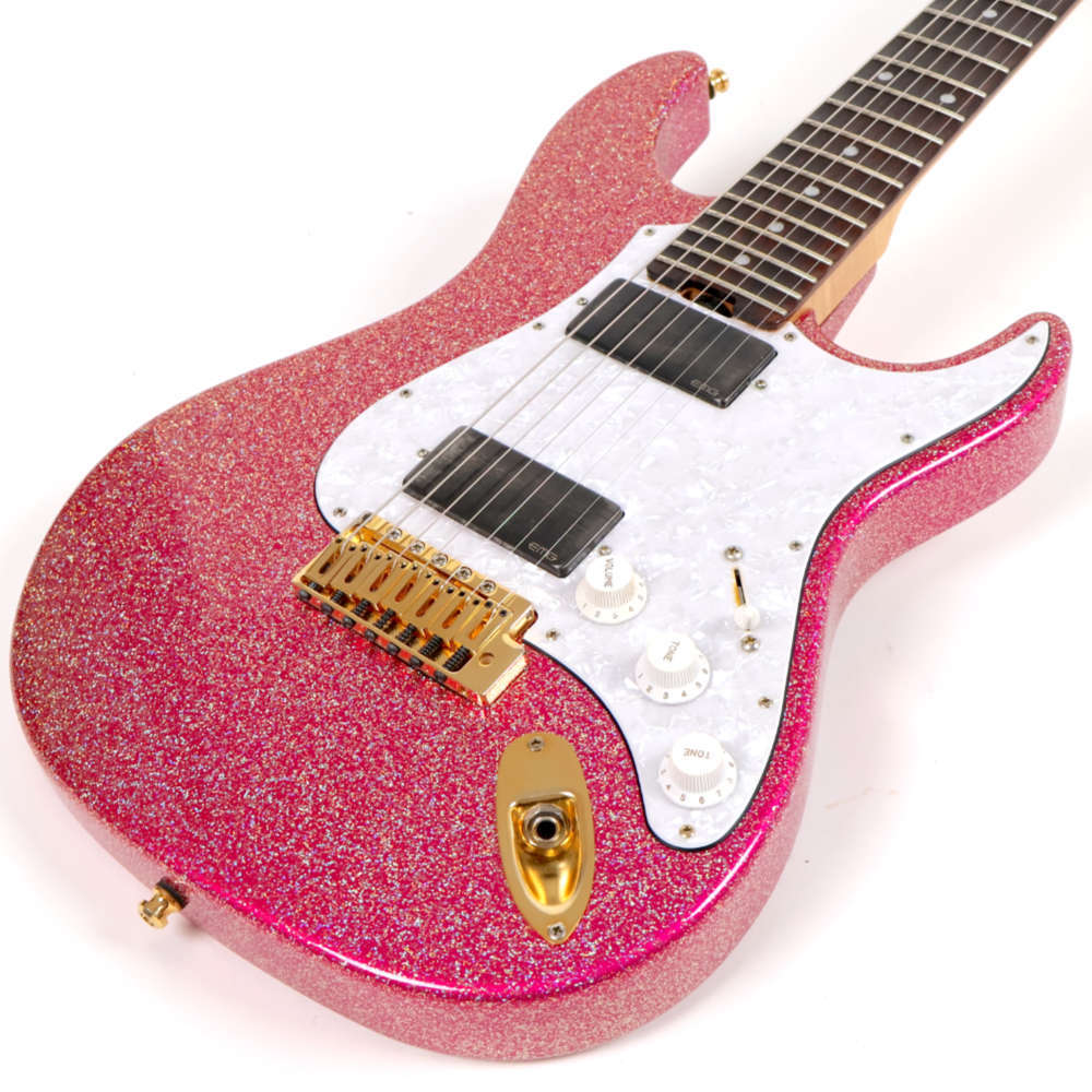 ESP 【中古】 エレキギター ESP SNAPPER-7 Ohmura Custom Twinkle Pink