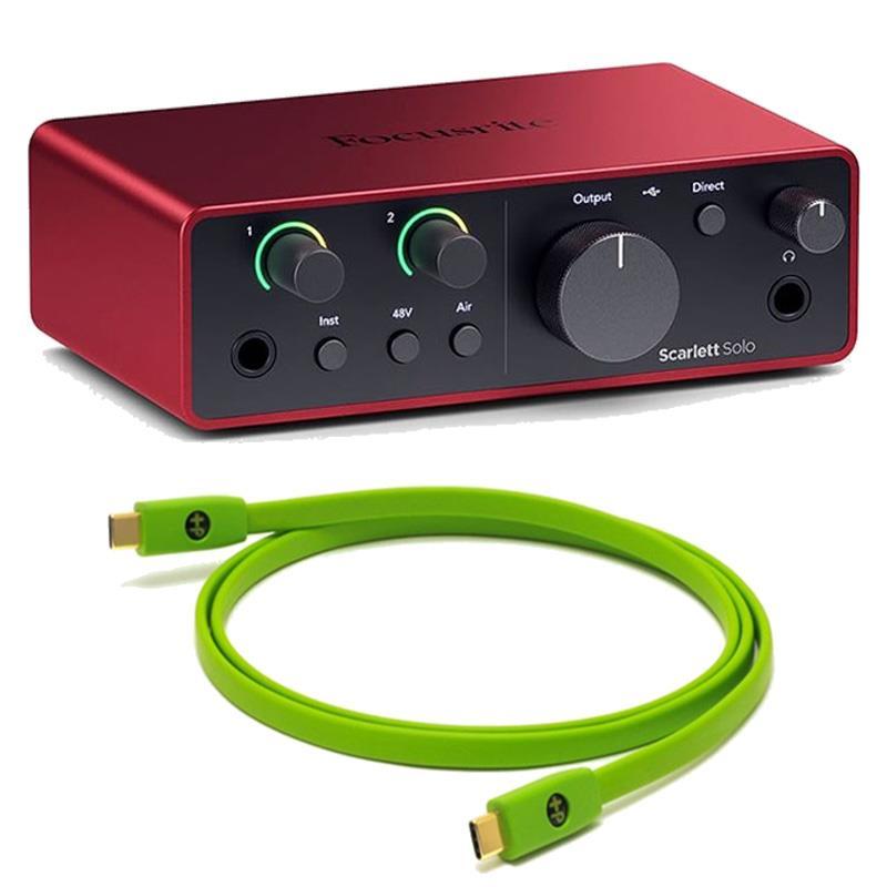 Focusrite Scarlett Solo gen4 + OYAIDE製高品質USBケーブルセット