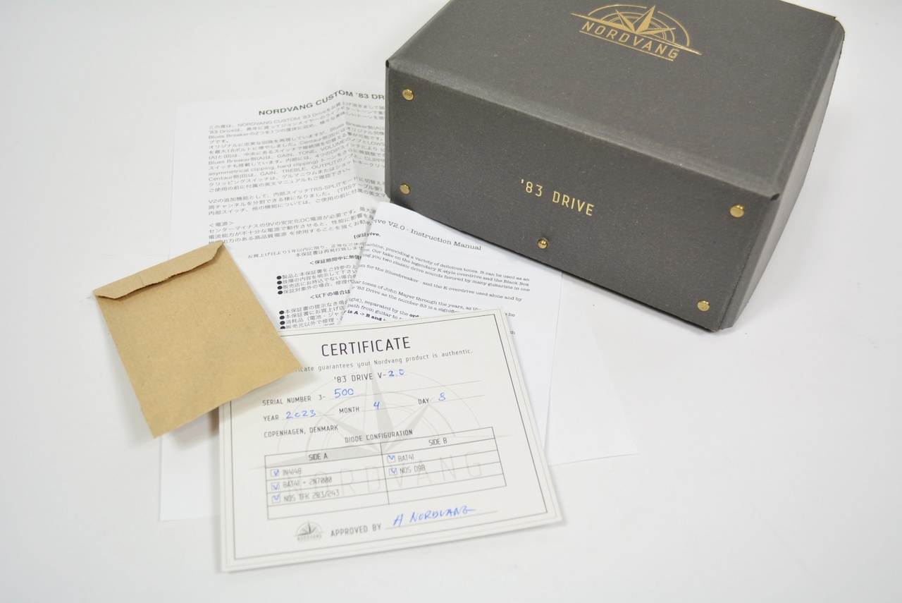 NORDVANG CUSTOM '83 DRIVE V2 ギター エフェクター NORDVANG CUSTOM/'83 DRIVE V2 : 宮地楽器 ららぽーと立川立飛店