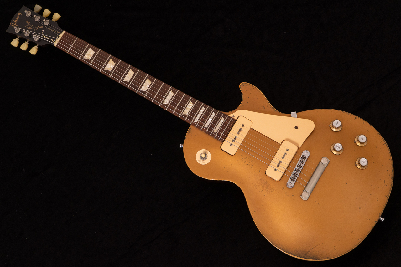 Gibson 50s Les Paul Tribute Gold Top Satin 2011 3.39kg #134811396