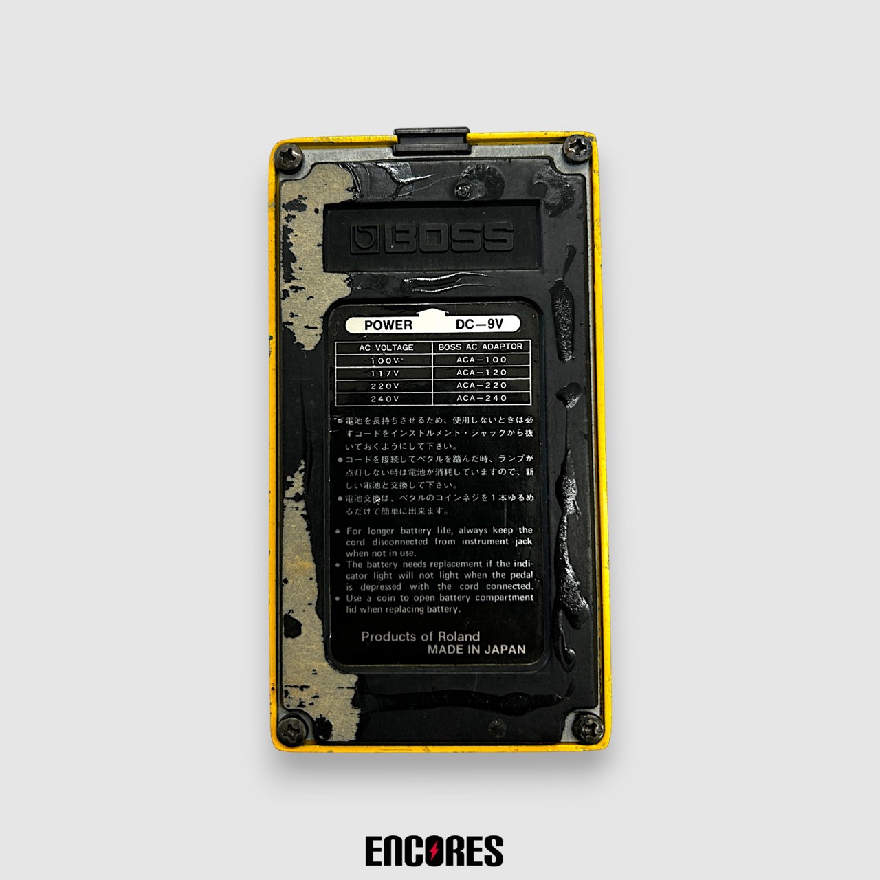 BOSS OD-1 OverDrive 初期 NEC μPC4741C 銀ネジ オーバー