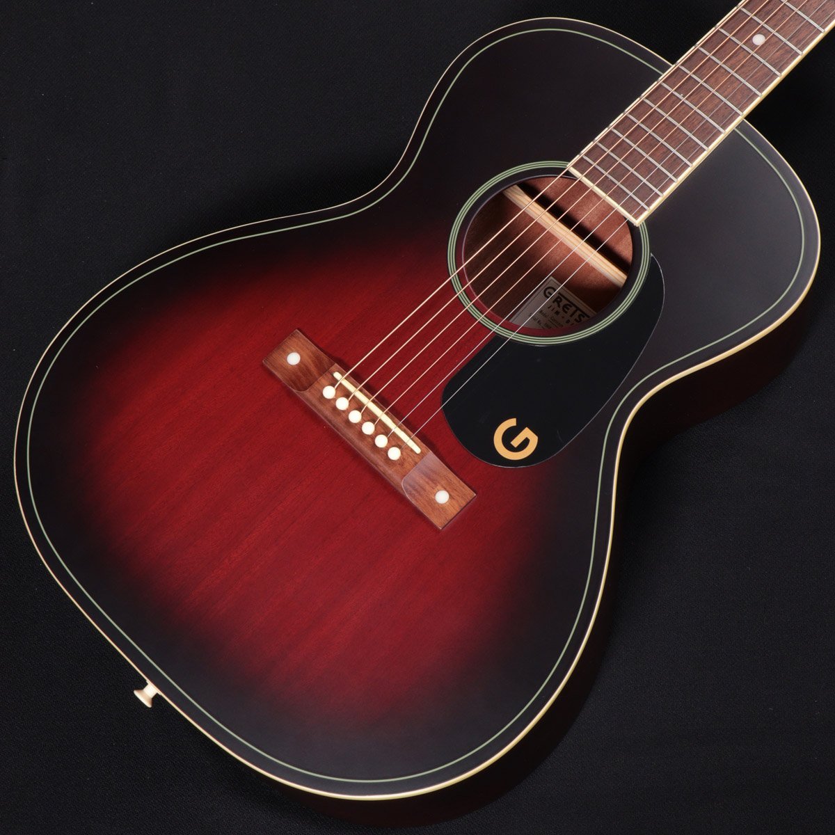 Gretsch Jim Dandy Concert Black Pickguard Deep Cherry Burst