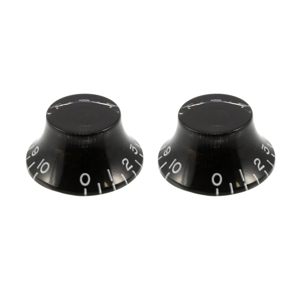 ALLPARTS オールパーツ PK-0140-023 Black Bell Knobs コントロールノブ ベルノブ 2個セット