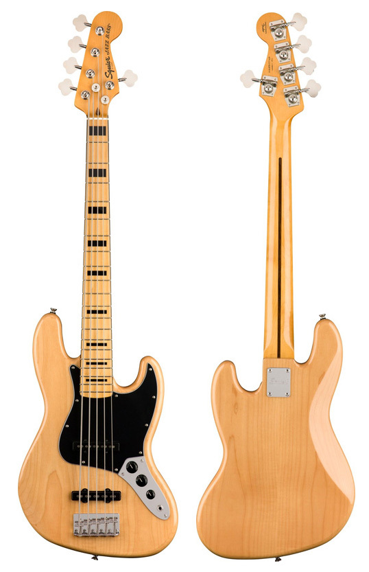 Squier by Fender Classic Vibe '70s Jazz Bass V (Natural) (5弦 