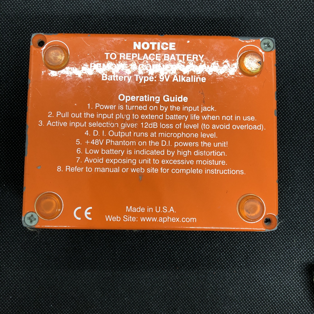 【美品】APHEX Punch Factory Model 1404 Notes: APHEX Model 1404 