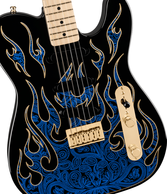 Fender USA / James Burton Telecaster -Blue Paisley Flames