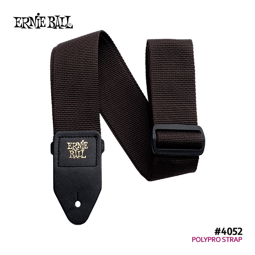 ERNIE BALL ギターストラップ POLYPRO STRAPS #4052 BROWN/ブラウン  アーニーボール（新品/送料無料）【楽器検索デジマート】