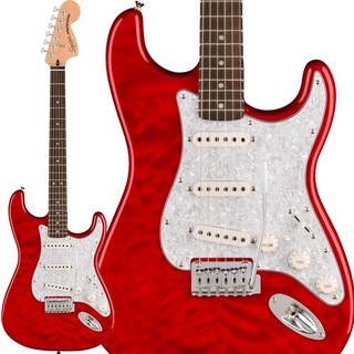 Squier by FenderAffinity Series Stratocaster QMT (Crimson Red Transparent)[国内イケベ独占販売！]