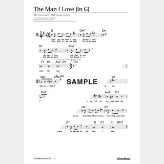 楽譜The Man I Love（in G）