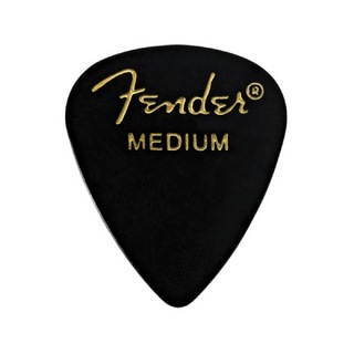 Fender フェンダー 351 Shape Classic Picks Black Medium ギターピック×12枚