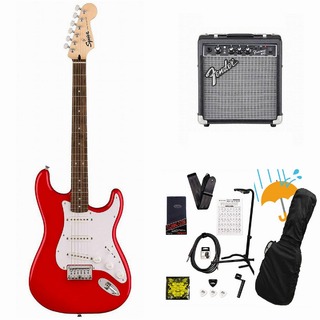 Squier by FenderSonic Stratocaster HT Laurel FB WH PG Torino Red Fender 10Wアンプ付属エレキギター初心者セットR【WEBS