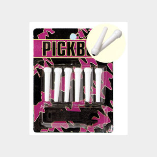 PICKBOY Bridge Pin BP-50W Plastic White ブリッジピン 【WEBSHOP】