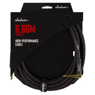 JacksonHigh Performance Cable Black and Red SL 21.85ft (6.66m) ギターケーブル