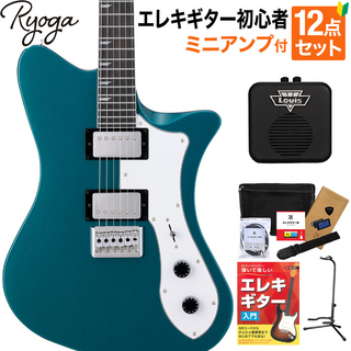 RYOGASKATER Ocean Turquoise Blue 初心者セット ミニアンプ付 ベイクドメイプルネック