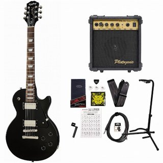 EpiphoneInspired by Gibson Les Paul Studio Ebony エピフォン レスポール スタジオ PG-10アンプ付属エレキギター