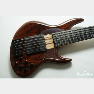 Miura Guitars U.S.A. MB-R 6st Custom Cocobolo top/1pc Ash Back