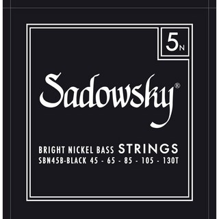 Sadowsky【旧定価品最終入荷】ELECTRIC BASS STRINGS Bright Nickel 5ST(45-130T) SBN45B/Black
