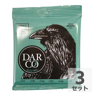 DARCO D910 Electric Nickel Plate Heavy エレキギター弦×3セット