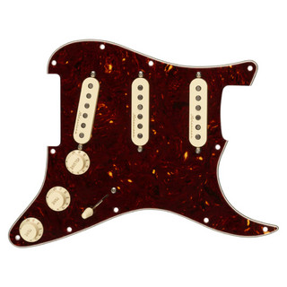 Fender Pre-Wired Strat Pickguard, Vintage Noiseless SSS Tortoise Shell 0992344500
