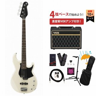 YAMAHABB234 ヴィンテージホワイト(VW) BB200 Series Broad Bass VOXアンプ付属エレキベース初心者セットR【WEBSH