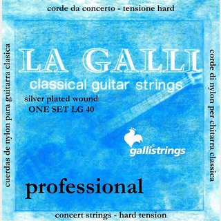 Galli StringsLG40 Hard ハードテンション・クラシックギター弦 イタリア製 【横浜店】