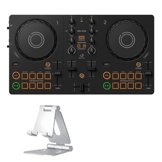 AlphaTheta DDJ-FLX2 + スマホスタンドSET (djay / rekordbox / Serato DJ Lite 対応DJコントローラー)(アルファシ...