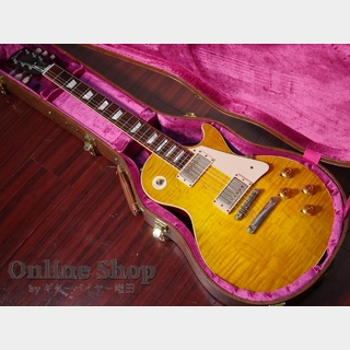 Gibson Custom ShopUSED 2016 Standard Historic 1958 Les Paul Green Lemon VOS "E-Bucker & Figured Top"