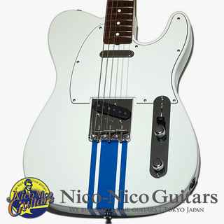 Fender 2023 Collection Made in Japan Traditional 60s Telecaster (Olympic White with Blue Competition Stripe