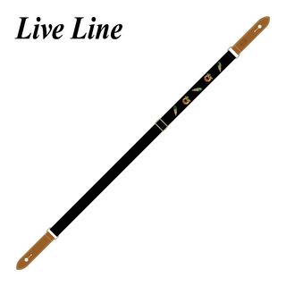 LIVE LINE YUS34B-4 向日葵&とうもろこし ウクレレストラップ/レザーエンド