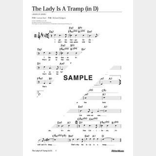 楽譜 The Lady Is A Tramp（in D）