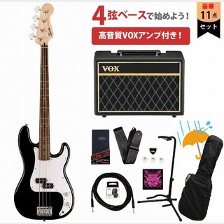 Squier by Fender Sonic Precision Bass Laurel FB White PG Black VOXアンプ付属エレキベース初心者セットR【WEBSHOP】