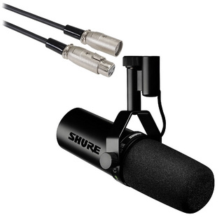 Shure SM7dB [3mマイクケーブル ATL458A/3.0 セット！] プリアンプ搭載ダイナミックボーカルマイクロホン【WEBSHO