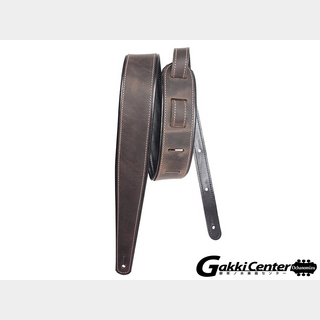 LM PRODUCTS Premier Guitar Strap - Rustic Leather PM-12 Kona Grey