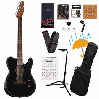 Fender Acoustasonic Standard Telecaster Black フェンダーアコギ入門豪華12点初心者セットR【WEBSHOP】