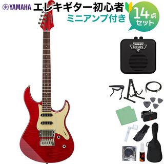 YAMAHAPACIFICA612VIIFMX Fired Red エレキギター 初心者14点セット【ミニアンプ付き】