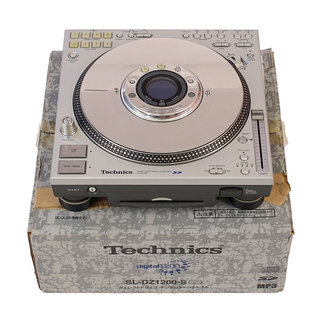 Technics 【中古】 CDJプレイヤー Technics SL-DZ1200 CDJ 底面脚外れ3箇所あり 自走式ターンテーブル搭載 CDJ