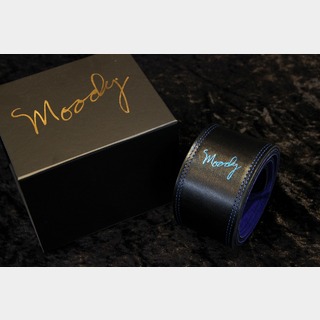 moody Moody Straps Leather/Suede 2.5" Standard Black/Blue