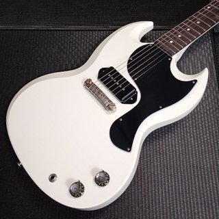 Gibson Custom Shop Murphy Lab 1963 SG Junior Lightning Bar Ultra Light Aged Polaris White【御茶ノ水本店 FINEST GUITARS