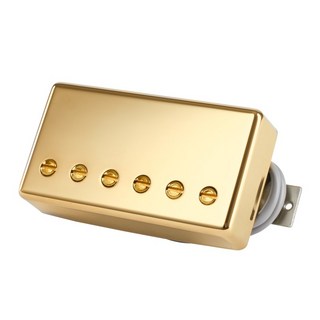 Gibson 498T - Hot Alnico (Treble， Double Black， Gold cover， 4-conductor， Potted， 14.2k， Alnico 5) ...