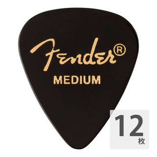 Fender フェンダー 351 Shape Premium Picks Medium Black ギターピック 12枚入り
