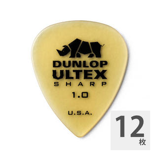 Jim Dunlop433R ULTEX SHARP 1.0 ピック×12枚セット